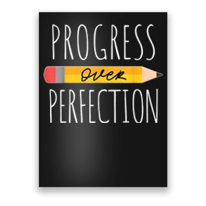 Motivational Progress Over Perfection Back To School Teacher Poster