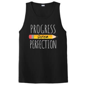 Motivational Progress Over Perfection Back To School Teacher PosiCharge Competitor Tank