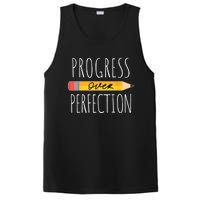 Motivational Progress Over Perfection Back To School Teacher PosiCharge Competitor Tank