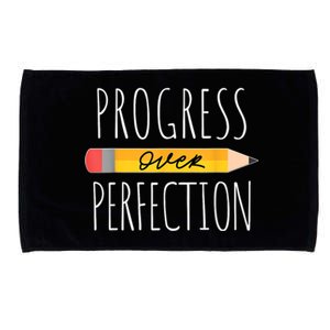 Motivational Progress Over Perfection Back To School Teacher Microfiber Hand Towel