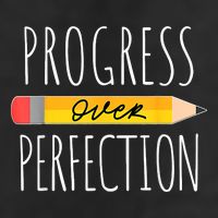 Motivational Progress Over Perfection Back To School Teacher Adult Drive Performance Visor