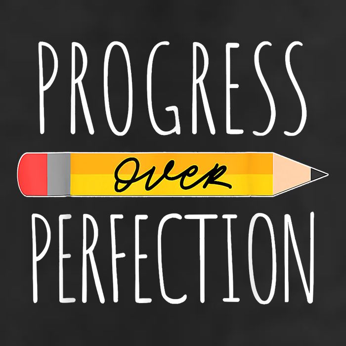 Motivational Progress Over Perfection Back To School Teacher Adult Drive Performance Visor