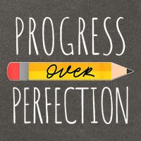 Motivational Progress Over Perfection Back To School Teacher Cotton Canvas Backpack