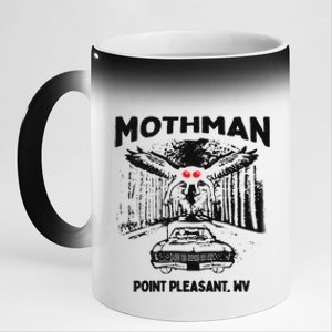 Mothman Point Pleasant WV 11oz Black Color Changing Mug