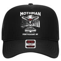 Mothman Point Pleasant WV High Crown Mesh Back Trucker Hat