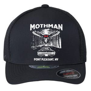 Mothman Point Pleasant WV Flexfit Unipanel Trucker Cap