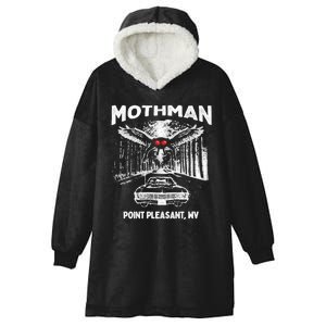 Mothman Point Pleasant WV Hooded Wearable Blanket