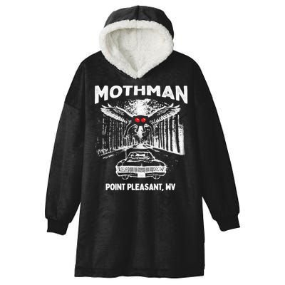 Mothman Point Pleasant WV Hooded Wearable Blanket