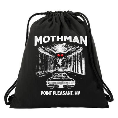 Mothman Point Pleasant WV Drawstring Bag