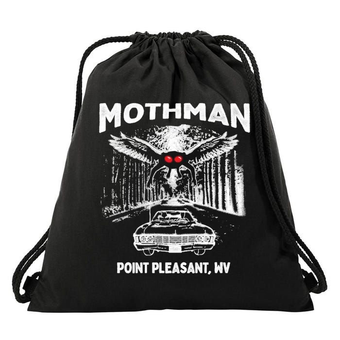 Mothman Point Pleasant WV Drawstring Bag