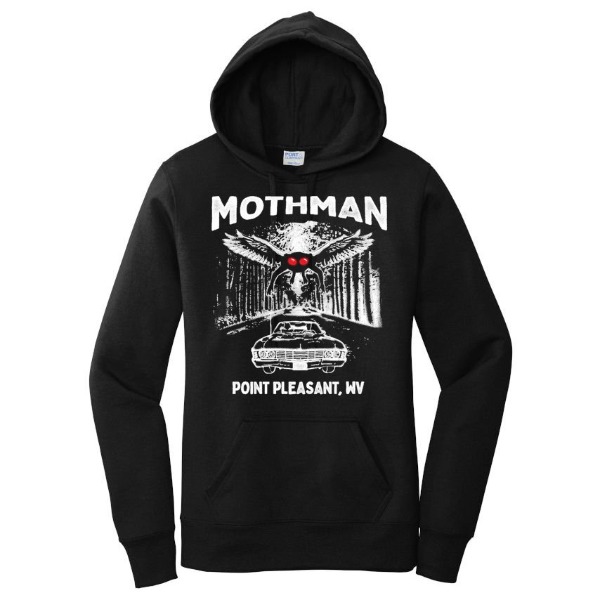 Mothman Point Pleasant WV Women's Pullover Hoodie