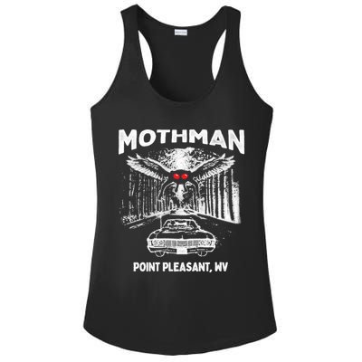 Mothman Point Pleasant WV Ladies PosiCharge Competitor Racerback Tank