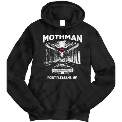 Mothman Point Pleasant WV Tie Dye Hoodie