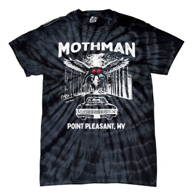 Mothman Point Pleasant WV Tie-Dye T-Shirt