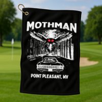Mothman Point Pleasant WV Golf Towel