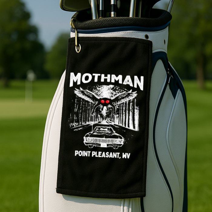 Mothman Point Pleasant WV Golf Towel