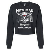 Mothman Point Pleasant WV Cropped Pullover Crew