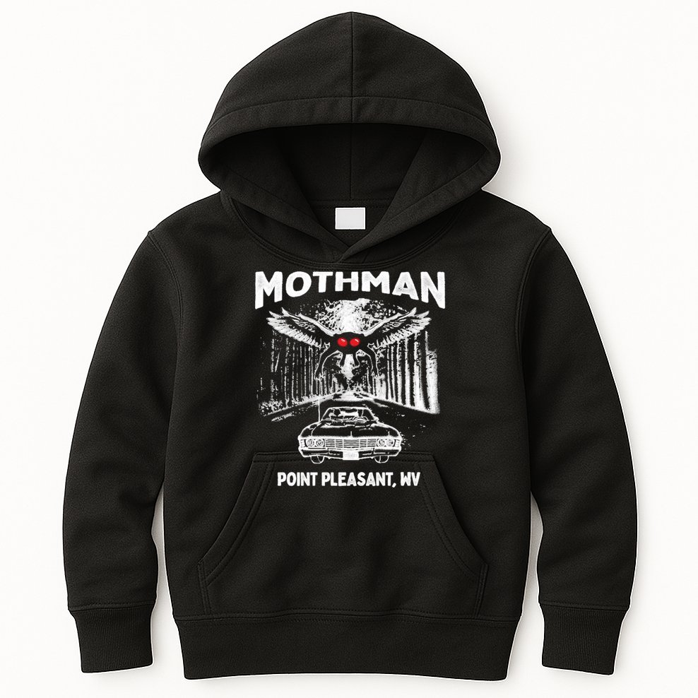 Mothman Point Pleasant WV Kids Hoodie