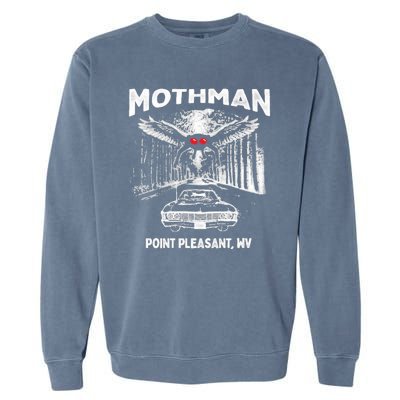 Mothman Point Pleasant WV Garment-Dyed Sweatshirt