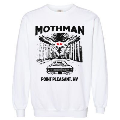 Mothman Point Pleasant WV Garment-Dyed Sweatshirt