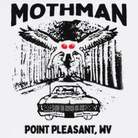 Mothman Point Pleasant WV Garment-Dyed Sweatshirt