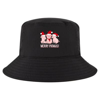 Merry Pigmas Pig Lover Christmas Cool Comfort Performance Bucket Hat