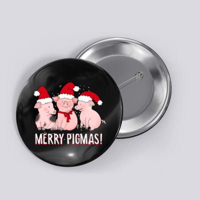 Merry Pigmas Pig Lover Christmas Button