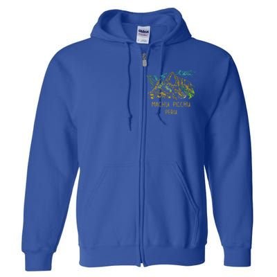 Machu Picchu Peru Full Zip Hoodie