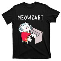 Meowzart Piano Player Pianist Classical Music Lover T-Shirt