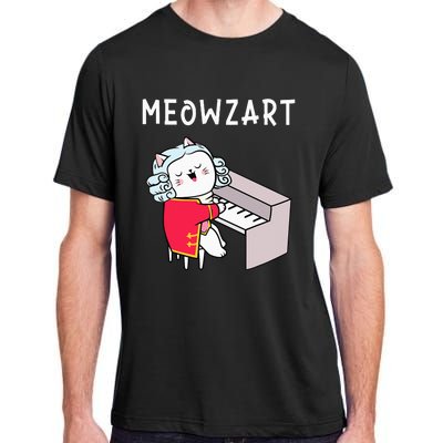 Meowzart Piano Player Pianist Classical Music Lover Adult ChromaSoft Performance T-Shirt