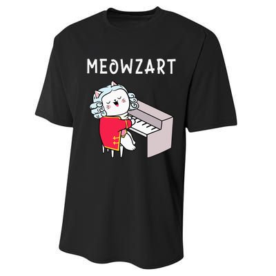 Meowzart Piano Player Pianist Classical Music Lover Performance Sprint T-Shirt