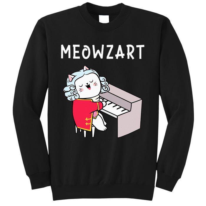 Meowzart Piano Player Pianist Classical Music Lover Tall Sweatshirt