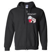 Meowzart Piano Player Pianist Classical Music Lover Full Zip Hoodie