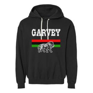 Melanin Pride Pan African Flag Garvey Garment-Dyed Fleece Hoodie