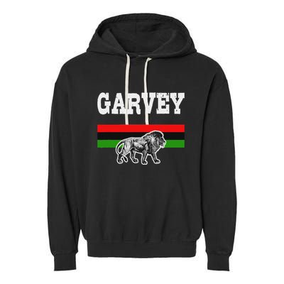 Melanin Pride Pan African Flag Garvey Garment-Dyed Fleece Hoodie