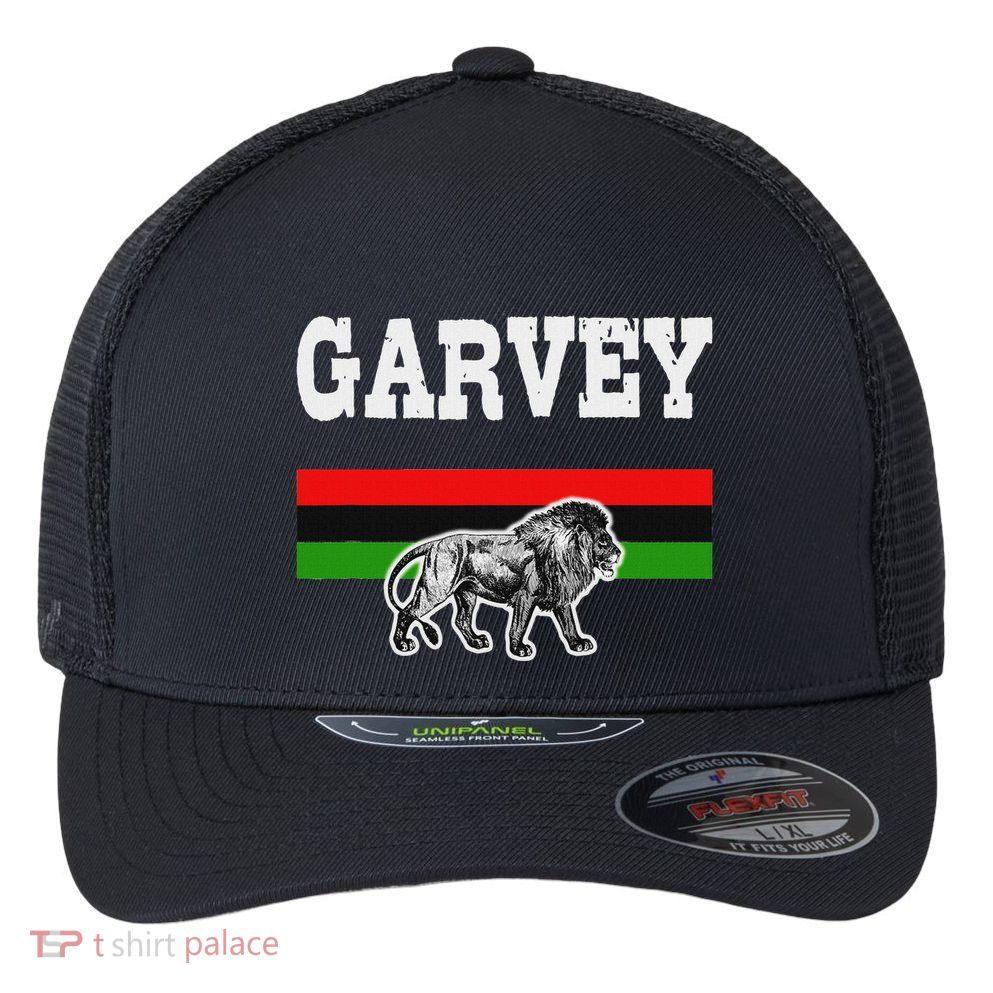 Melanin Pride Pan African Flag Garvey Flexfit Unipanel Trucker Cap