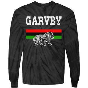 Melanin Pride Pan African Flag Garvey Tie-Dye Long Sleeve Shirt