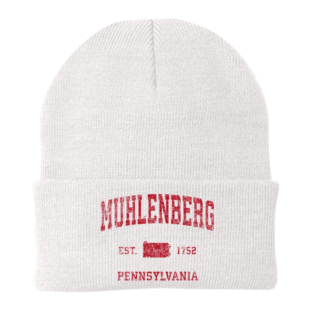 Muhlenberg Pennsylvania Pa Vintage Red Beanie