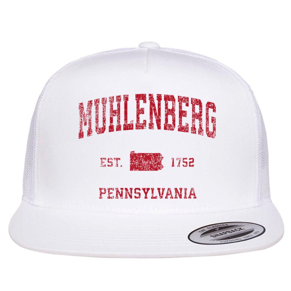 Muhlenberg Pennsylvania Pa Vintage Red Flat Bill Trucker Hat