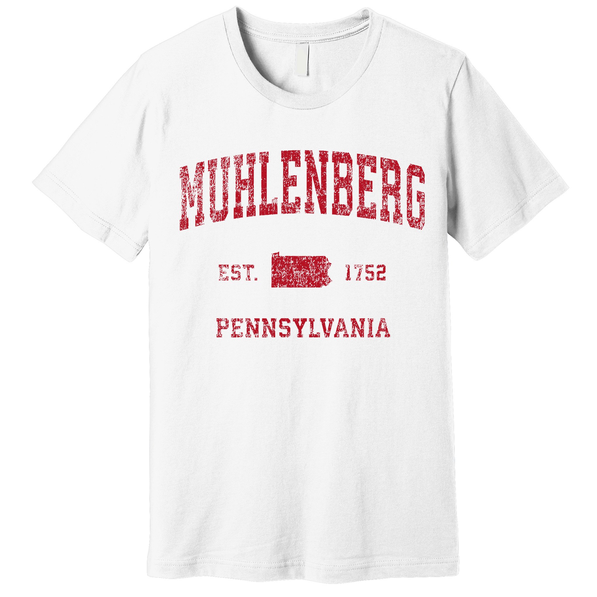 Muhlenberg Pennsylvania Pa Vintage Red Premium T-Shirt