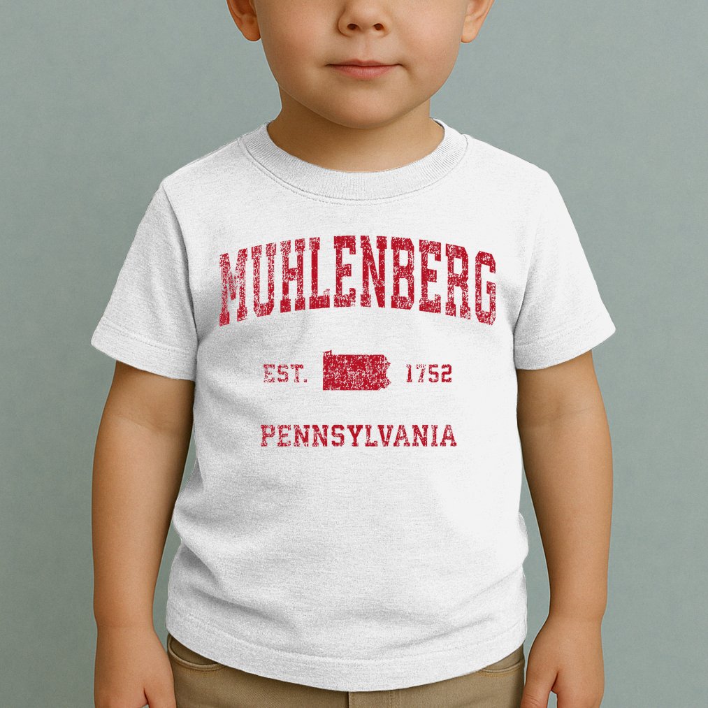 Muhlenberg Pennsylvania Pa Vintage Red Toddler T-Shirt