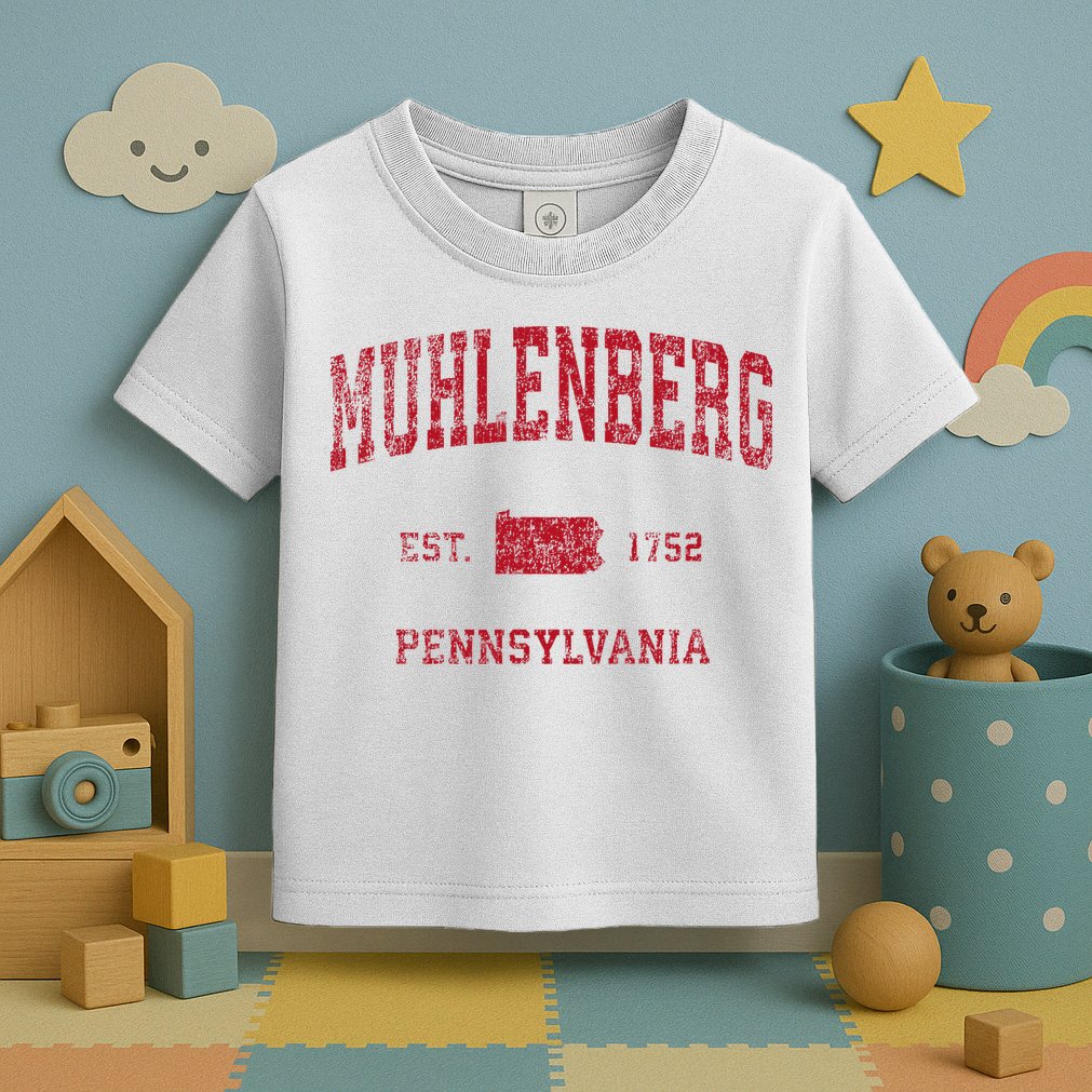 Muhlenberg Pennsylvania Pa Vintage Red Toddler T-Shirt
