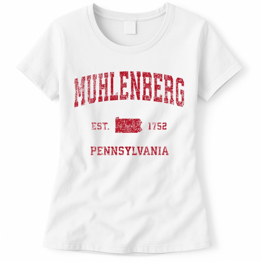 Muhlenberg Pennsylvania Pa Vintage Red Womens T-Shirt