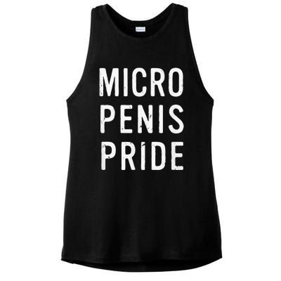 Micro Penis Pride Funny LGBT Pride Month Ladies PosiCharge Tri-Blend Wicking Tank