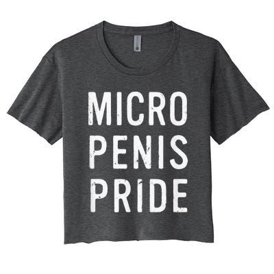 Micro Penis Pride Funny LGBT Pride Month Women's Crop Top Tee