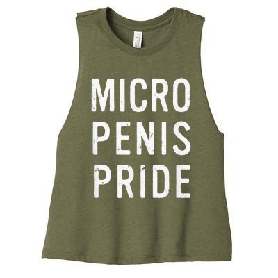 Micro Penis Pride Funny LGBT Pride Month Women's Racerback Cropped Tank