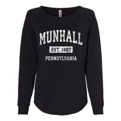 Munhall Pennsylvania Pa Vintage Sports Womens California Wash Sweatshirt