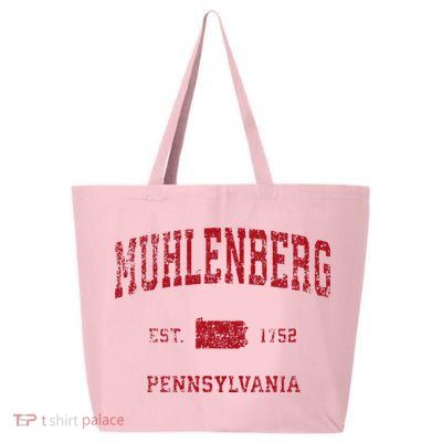 Muhlenberg Pennsylvania PA Vintage Sports Design Red Print 25L Jumbo Tote