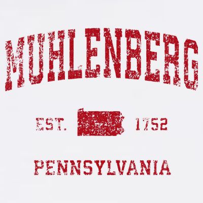 Muhlenberg Pennsylvania PA Vintage Sports Design Red Print T-Shirt