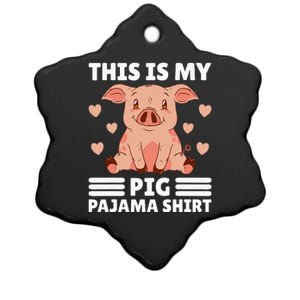 My Pig Pajama Women Pig Pjs Cute Pig Stuff Farmer Girl Ceramic Star Ornament